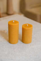 Honeycomb Beeswax Candle Duo
