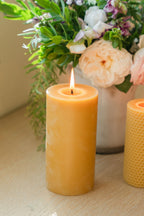Classic 3x6 Beeswax Pillar (24 oz)