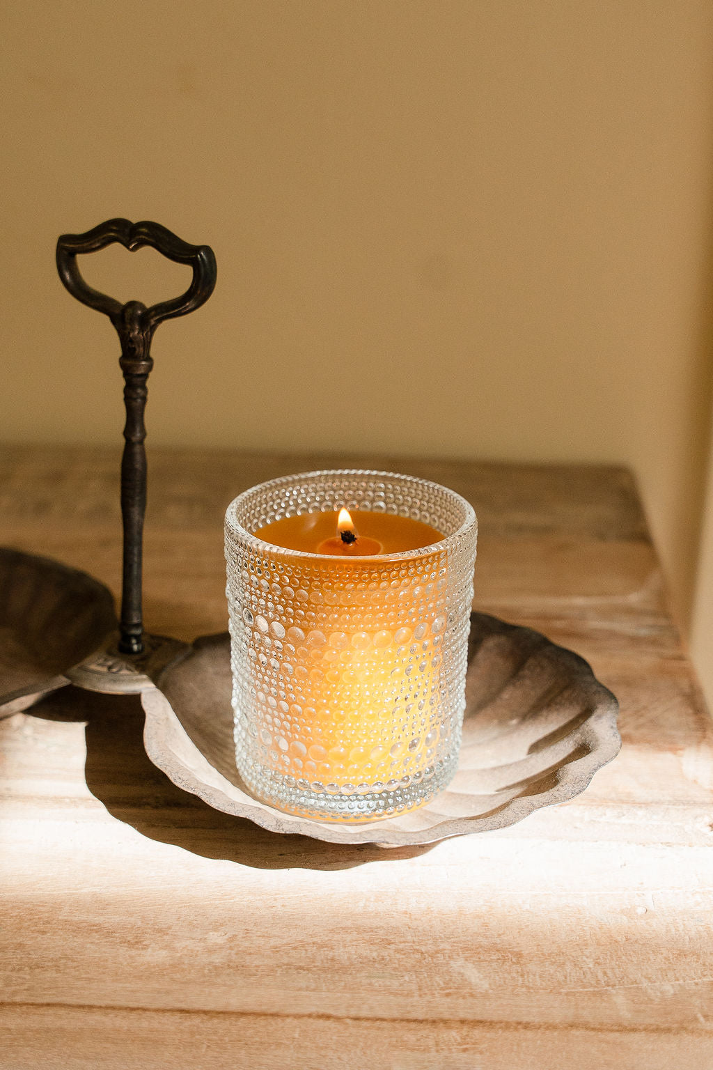 Glass Jar Beeswax Candle